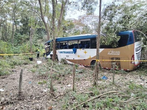 En el accidente murieron los dos conductores que estaban en la cabina del bus