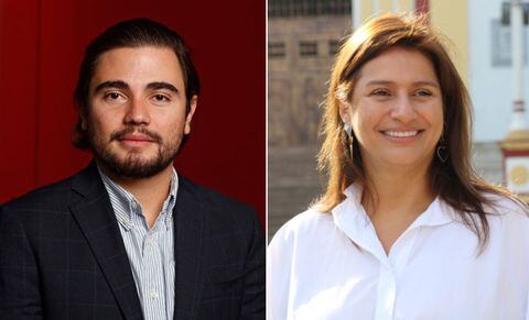 Representante a la Cámara Santiago Osorio y la senadora Paola Holguín.