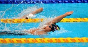 El nadador Nelson Crispín batió el récord mundial de paranatación, en la prueba de los 200 metros combinado S6, con un tiempo de 2:38.12.