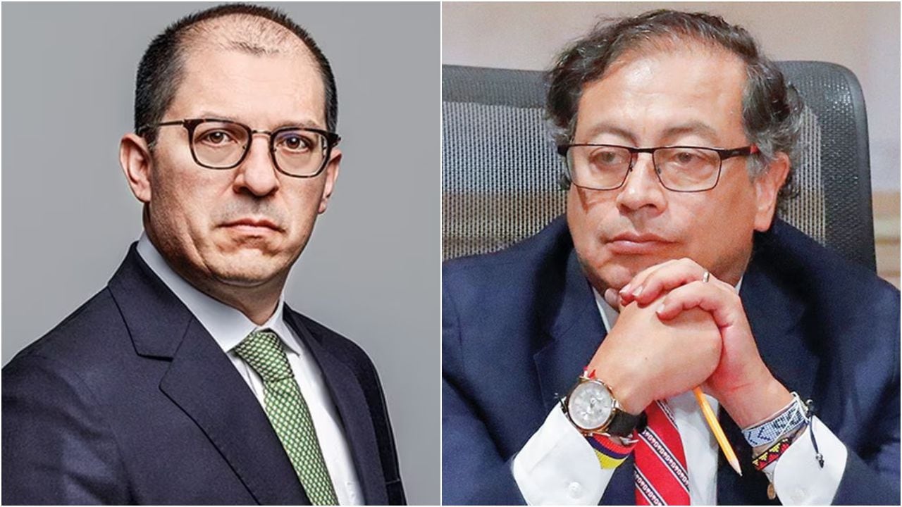 Fiscal general, Francisco Barbosa, y el presidente Gustavo Petro