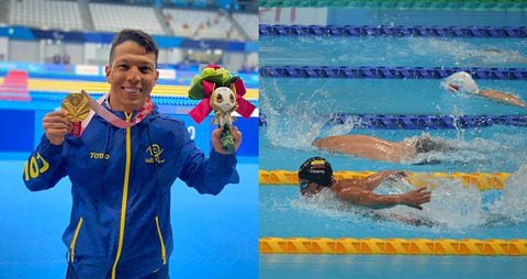 Nelson Crispín, nadador paralímpico, rompió el récord mundial de la categoría y ganó la medalla de oro en Tokyo 2021.