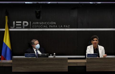 Audiencia JEP falsos positivos caso 03 Eduardo Cifuentes, Oscar Parra