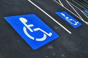 Disabled parking spaces.Other disabled parking images: