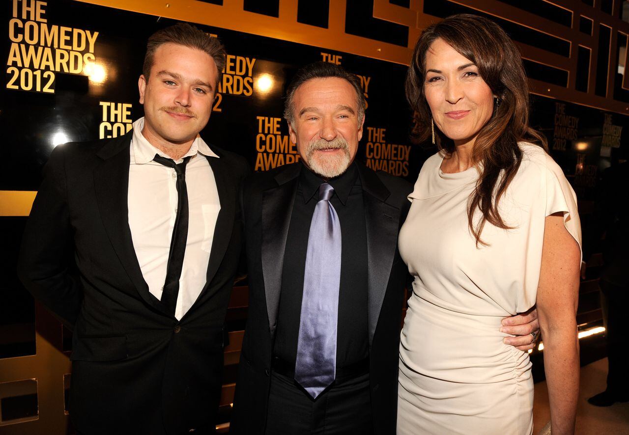 Zachary Pym Williams, Robin Williams y Susan Schneider