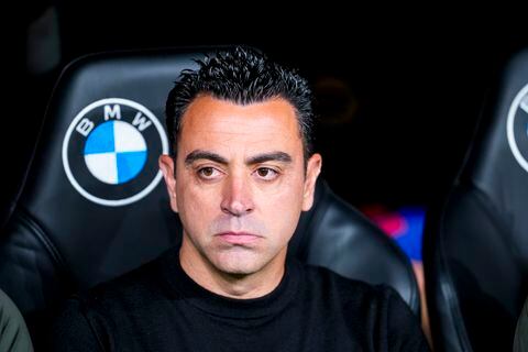 MADRID, SPAIN - APRIL 21: Xavi Hernandez, head coach of FC Barcelona, looks on during the LaLiga EA Sports match between Real Madrid and FC Barcelona at Santiago Bernabeu stadium on April 21, 2024 in Madrid, Spain. (Photo By Joaquin Corchero/Europa Press via Getty Images)