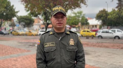 El mayor Édgar Antonio Arias Aldana, comandante de la Estación de Policía de Usaquén