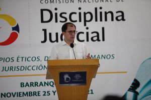 El Fiscal General, Francisco Barbosa, participó en el Encuentro de la Comisión Nacional de Disciplina Judicial, denominado Principios Éticos, Derechos Humanos y jurisdicción Disciplinaria.