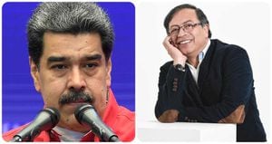 Nicolás Maduro y Gustavo Petro