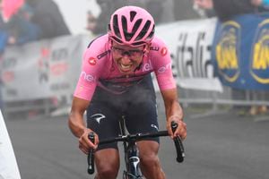 Egan Bernal en el Giro de Italia.