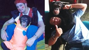 El artista lamentó la muerte de Pancho, chimpancé que tuvo desde pequeño y el cual donó al Bioparque Ukumarí.
