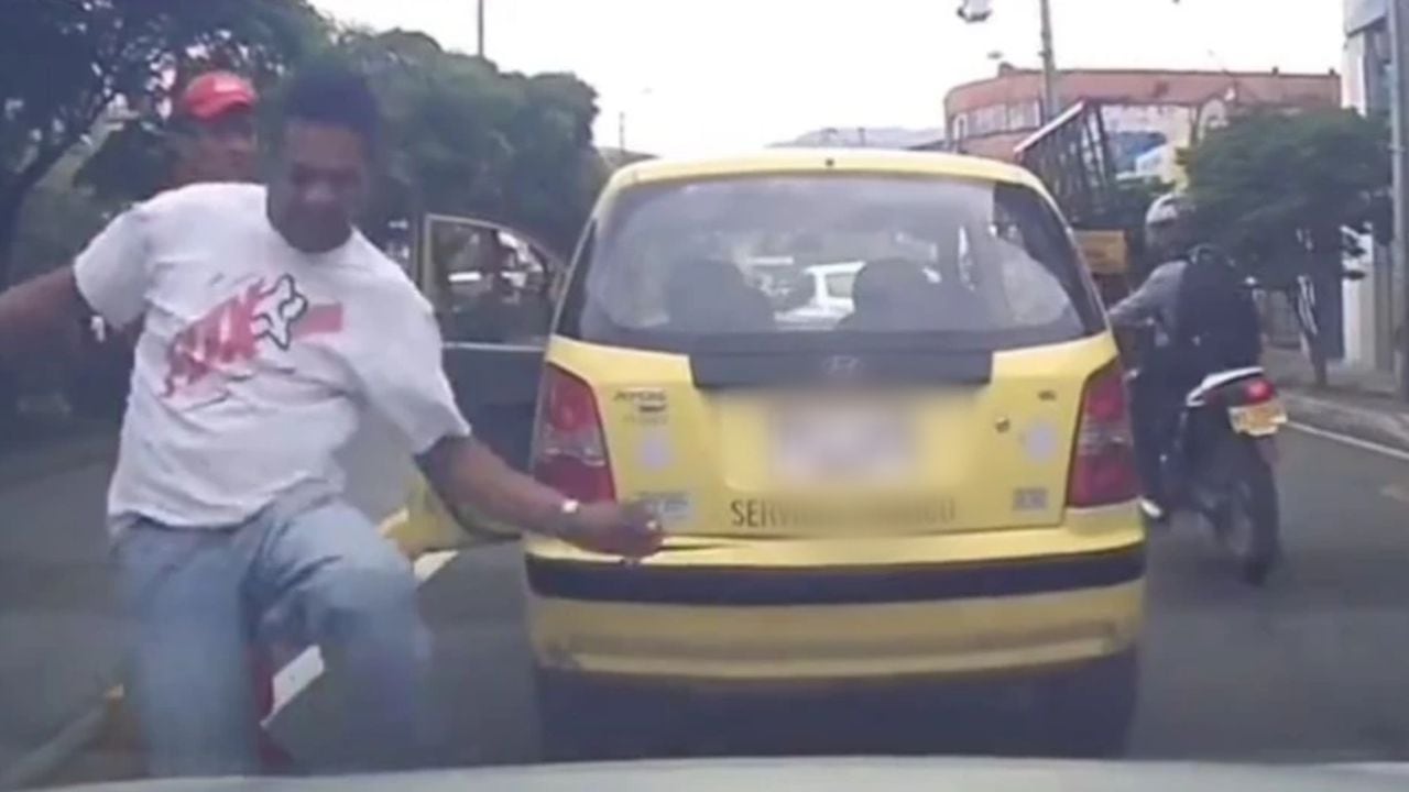 Taxista protagoniza hecho de intolerancia en las calles de Medellín.