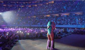 Las dos artistas compartieron tarima en la Arena México