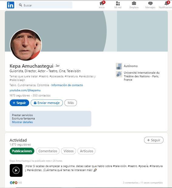 Kepa Amuchastegui actualizó su perfil de LinkedIn