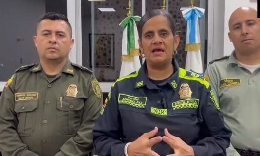 Coronel Adriana Paz, comandante de la Policía de Santa Marta