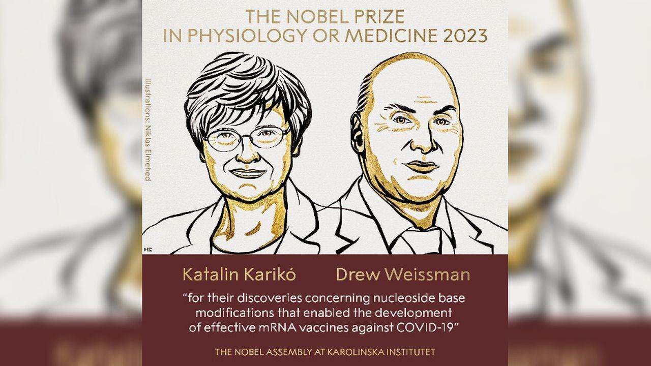 Katalin Karikó y Drew Weissman, premios Nobel de Medicina 2023