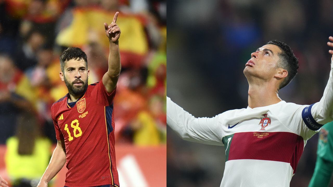 España vs. Portugal. Foto: AP/Jose Breton//AP/Petr David Josek