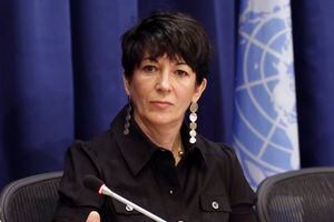 FILE — Ghislaine Maxwell, founder of the TerraMar Project, attends a press conference on the Issue of Oceans in Sustainable Development Goals, at United Nations headquarters, June 25, 2013. Maxwell spent the first half of her life with her father, a rags-to-riches billionaire who looted his companies' pension funds before dying a mysterious death. She spent the second with another tycoon, Jeffrey Epstein, who died while charged with sexually abusing teenage girls. Now, after a life of both scandal and luxury, Maxwell's next act will be decided by a U.S. trial.(United Nations Photo/Rick Bajornas via AP, File)