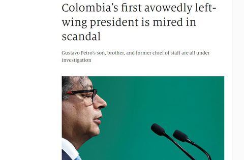 El medio inglés hace una radiografía de los escándalos que rodean al presidente colombiano.