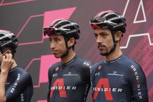 Egan Bernal y Daniel Felipe Martínez, etapa 6, Giro de Italia 2021