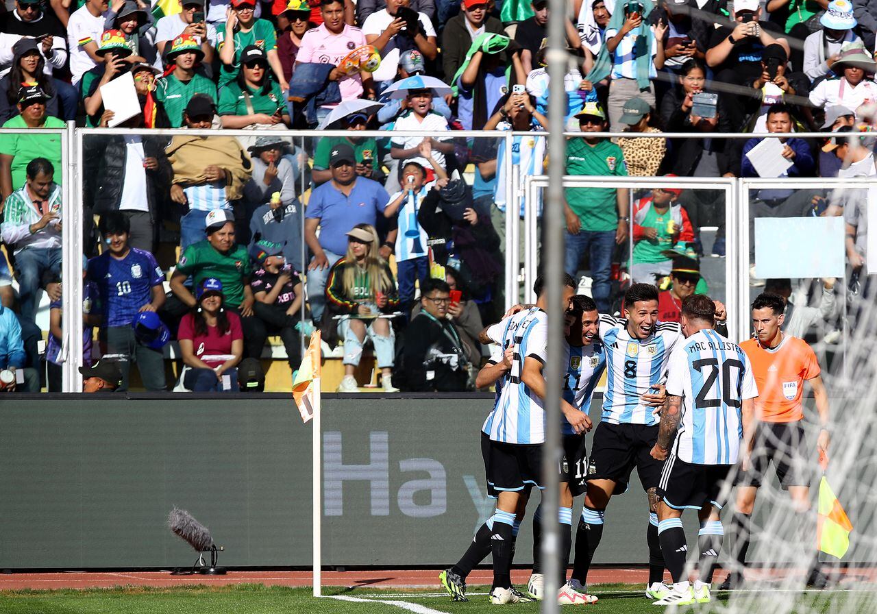 Imágenes del partido entre Bolivia y Argentina por la segunda jornada de las eliminatorias sudamericanas al Mundial del 2026