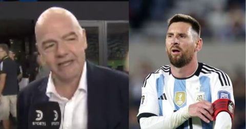 Infantino se refirió con respecto al retiro de Messi