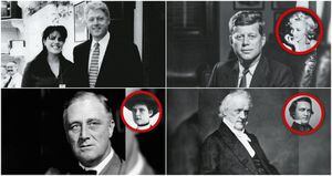 Bill Clinton, John F. Kennedy, Franklin Delano Roosevelt y James Buchanan.