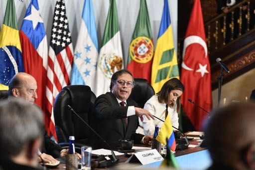 Presidente Gustavo Petro en la cumbre internacional sobre Venezuela