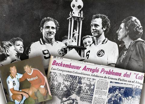 El histórico defensor Franz Beckenbauer, jugó dos partidos en la ciudad de Cali.