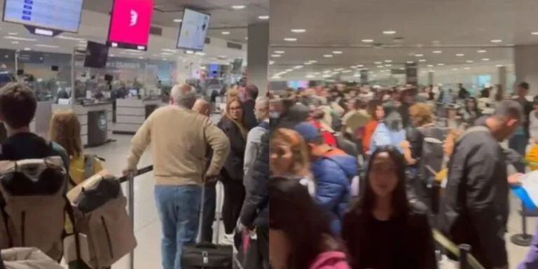 Viajeros denuncian demoras en la zona de migración del Aeropuerto El Dorado.