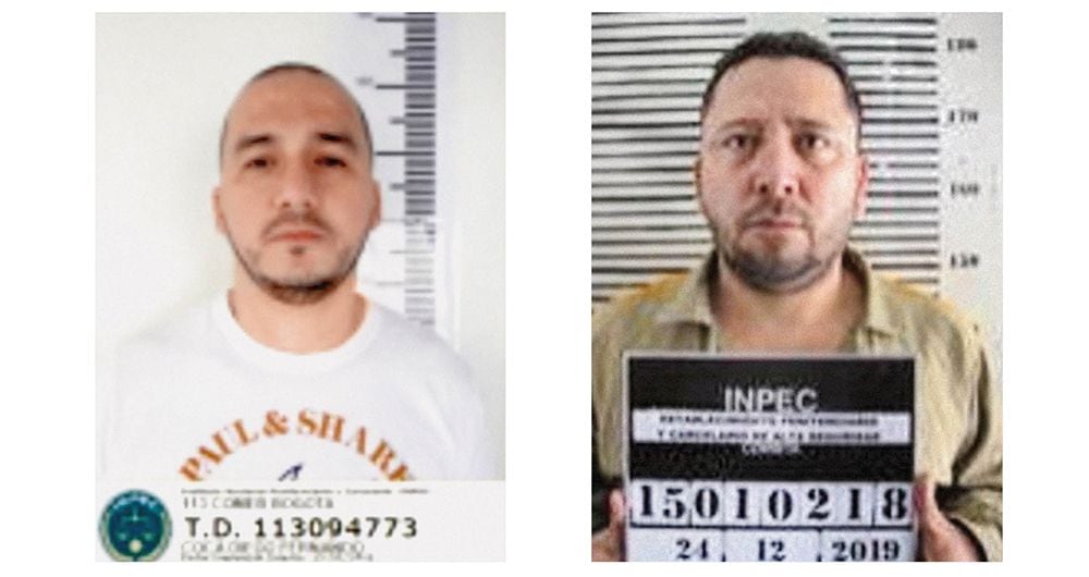     La red delincuencial con la que se vincula a Carroloco estaría encabezada por Rosemberth Sánchez Ahumada, alias Rodrigo (derecha), y Diego Fernando Coca, alias Platino, narco extraditado. Los dos estarían vinculados al Clan del Golfo.