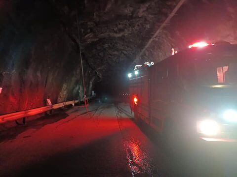Este es el estado actual del Túnel Quebrada Blanca, vía al llano donde exploto el camión cisterna.