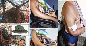    Gentil Duarte fue asesinado por sus antiguos compinches de las Farc el 4 de mayo, en Venezuela. Ya había sobrevivido a una operación del Ejército y la Policía, en la que resultó herido en el brazo derecho. Esta es una de las fotos inéditas de donde se escondía. 