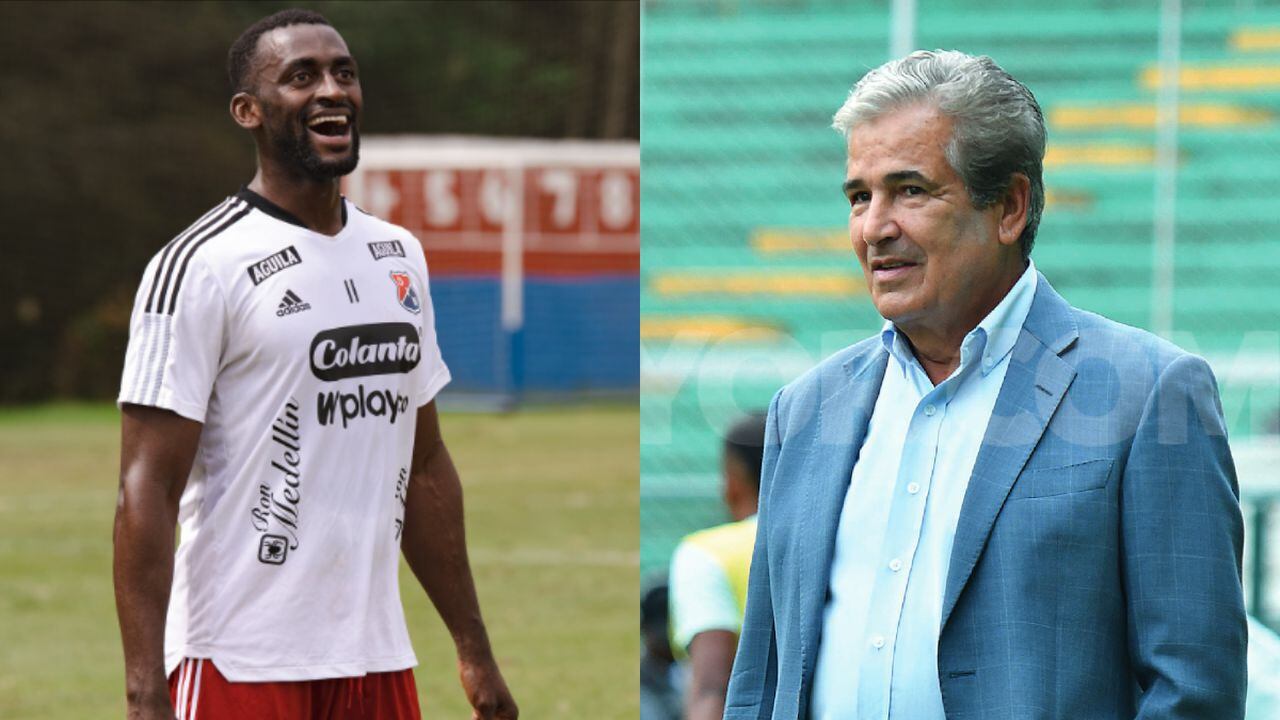 Jackson Martínez y Jorge Luis Pinto.  Foto: Instagram Independiente Medellín (dimoficialcom)//Dimayor