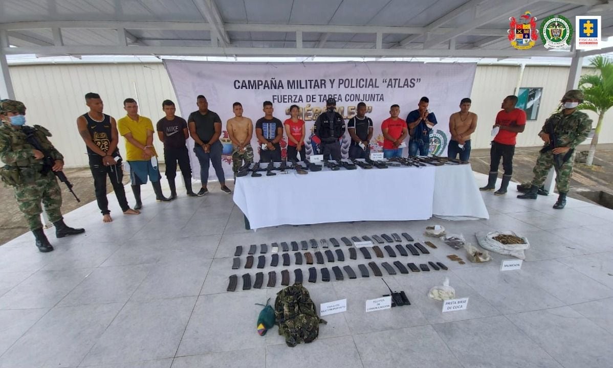 Disidentes capturados en Tumaco, Nariño