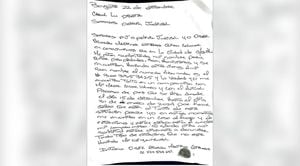Carta del Negro Ober en donde denuncia que delincuentes de Barranquilla están usando su buen nombre para cometer delitos.