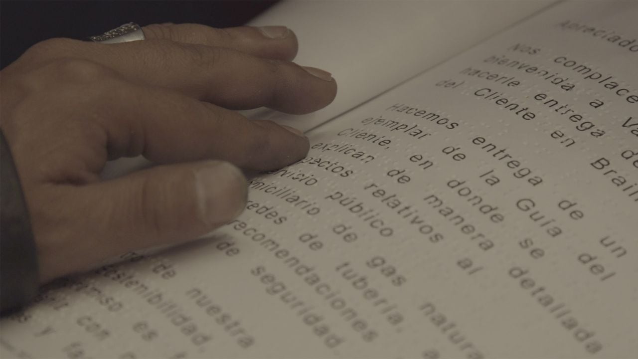 Durante el año 2020, Vanti entregó la factura en sistema braille a 600 hogares colombianos.