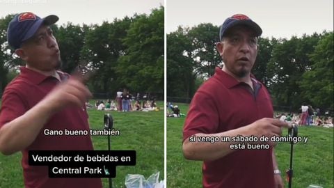 El dineral que gana un hombre por vender limonadas los fines de semana en el Central Park