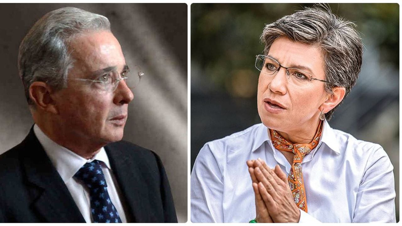Álvaro Uribe y Claudia López