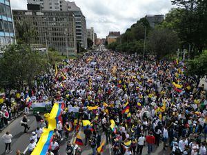 Marcha de la Mayoría este 20 de junio Bogotá Desde el aire drone