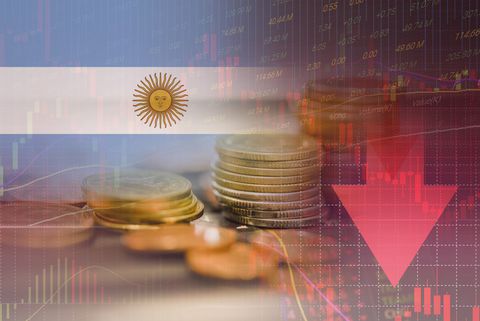 Argentina- Imagen de referencia sobre crisis económica y mercado bursátil