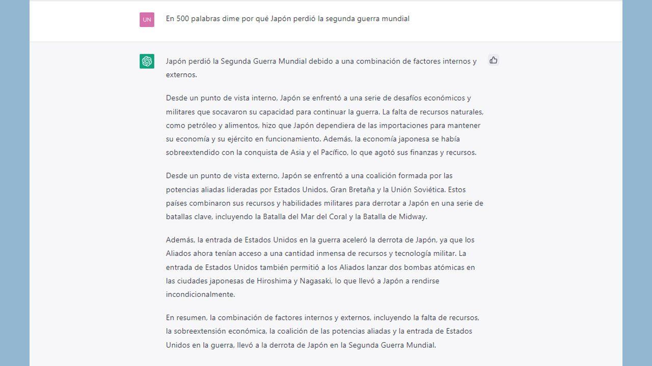 Es aconsejable hacer preguntas precisas en ChatGPT para obtener un mejor tipo de respuesta.