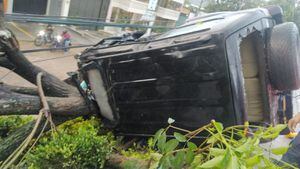 Accidente en la vía entre Bucaramanga - Girón.