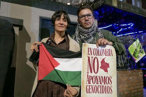 Susana Muhamad en apoyo a los palestinos, fuertemente bombardeados por Israel, como represalia de los ataques de Hamás.