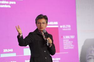 La alcaldesa Claudia López dio apertura al foro con su conferencia ‘Bogotá se la juega por las mujeres y la diversidad’.