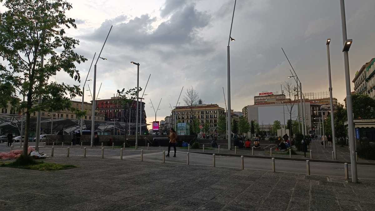 Plaza Garibaldi en Nápoles