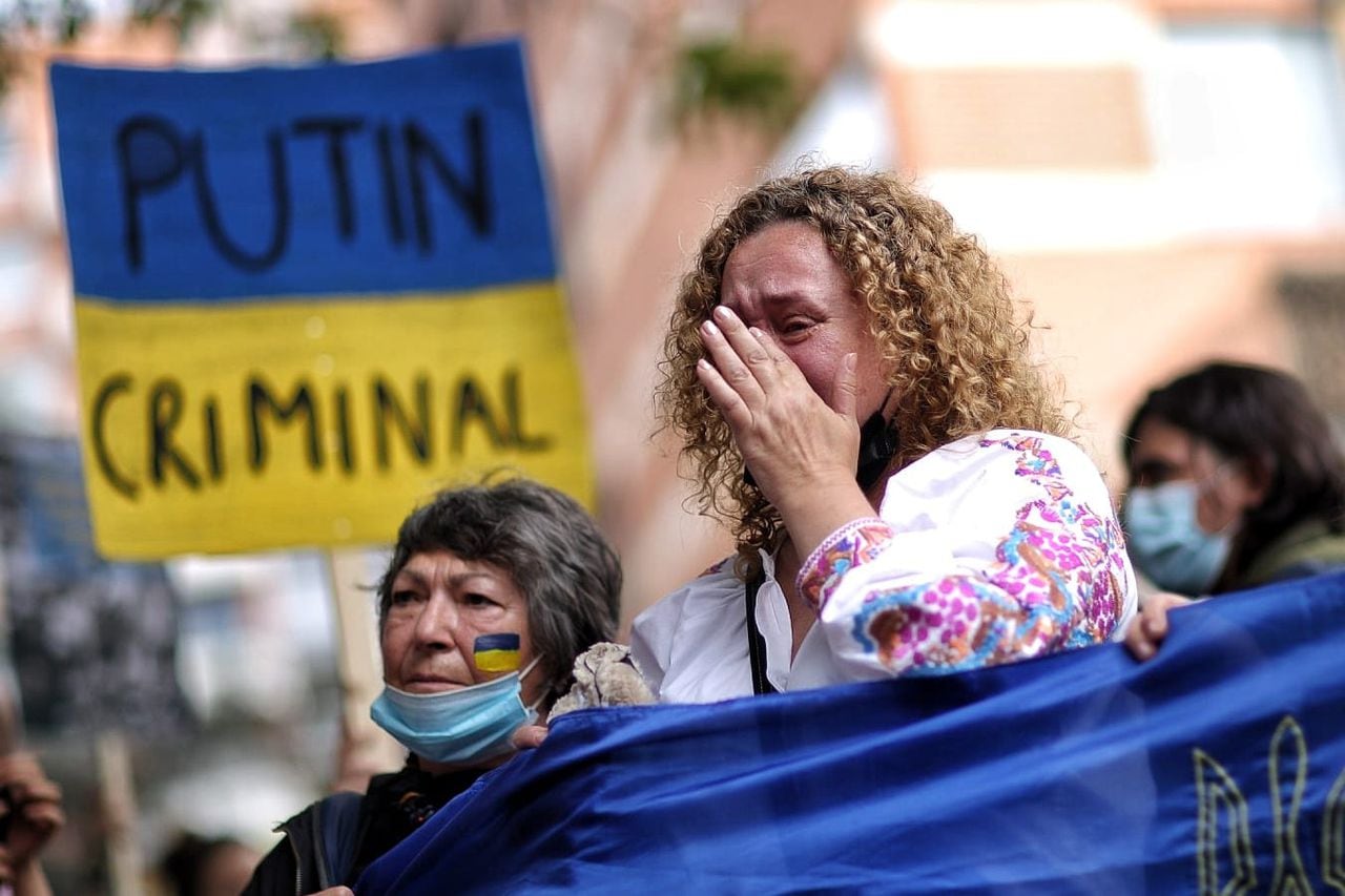 Protestas en la Embajada de Rusia en Bogotá, Ciudadanos de Ucrania