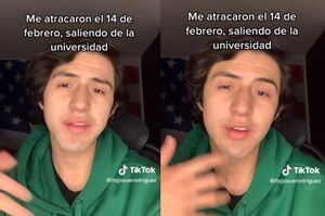 El joven Josué Rodríguez, creador de contenido en TikTok, dijo haber sido atracado el pasado 14 de febrero cuando salía de la universidad.