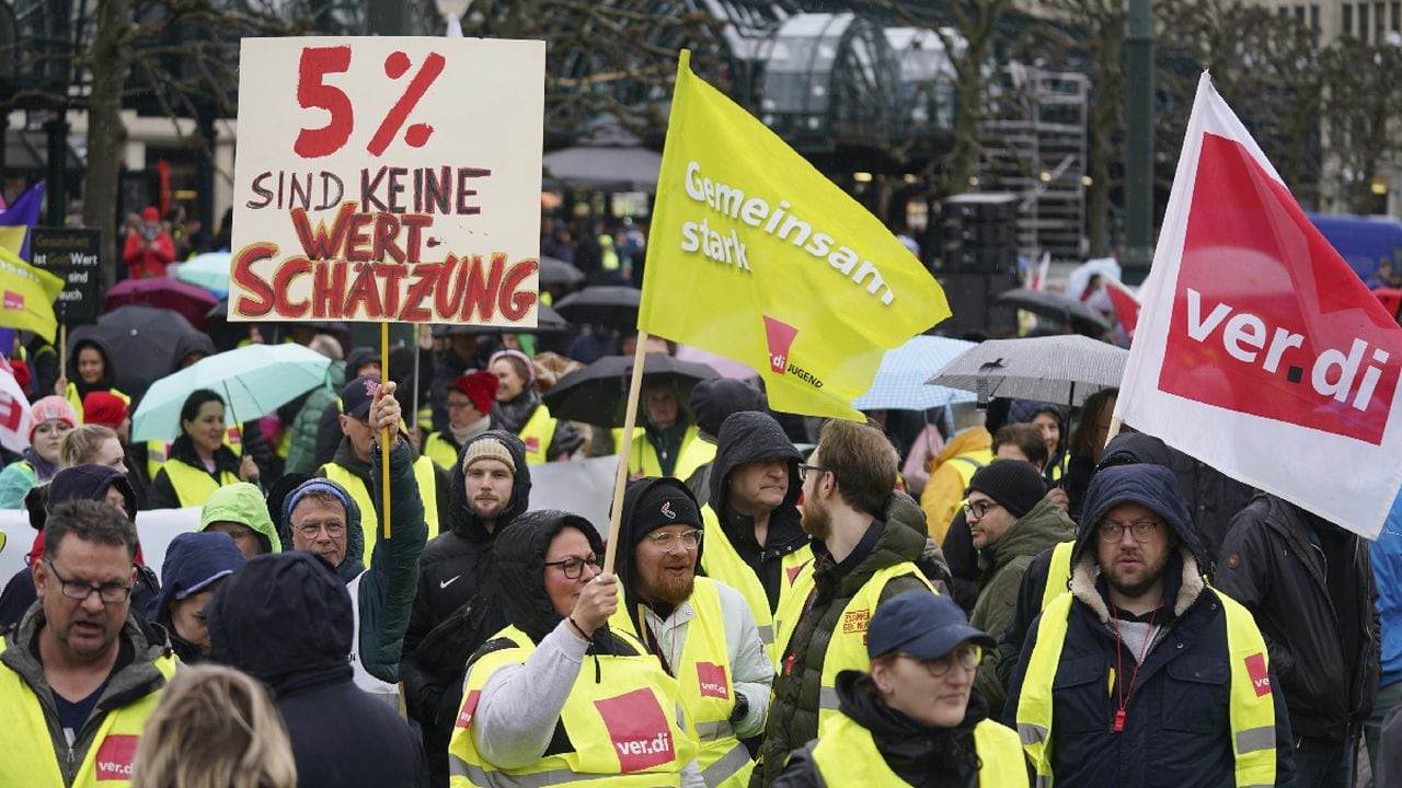 Gran huelga convocada para el 27 de marzo en Alemania amenaza con paralizar servicios de transporte.