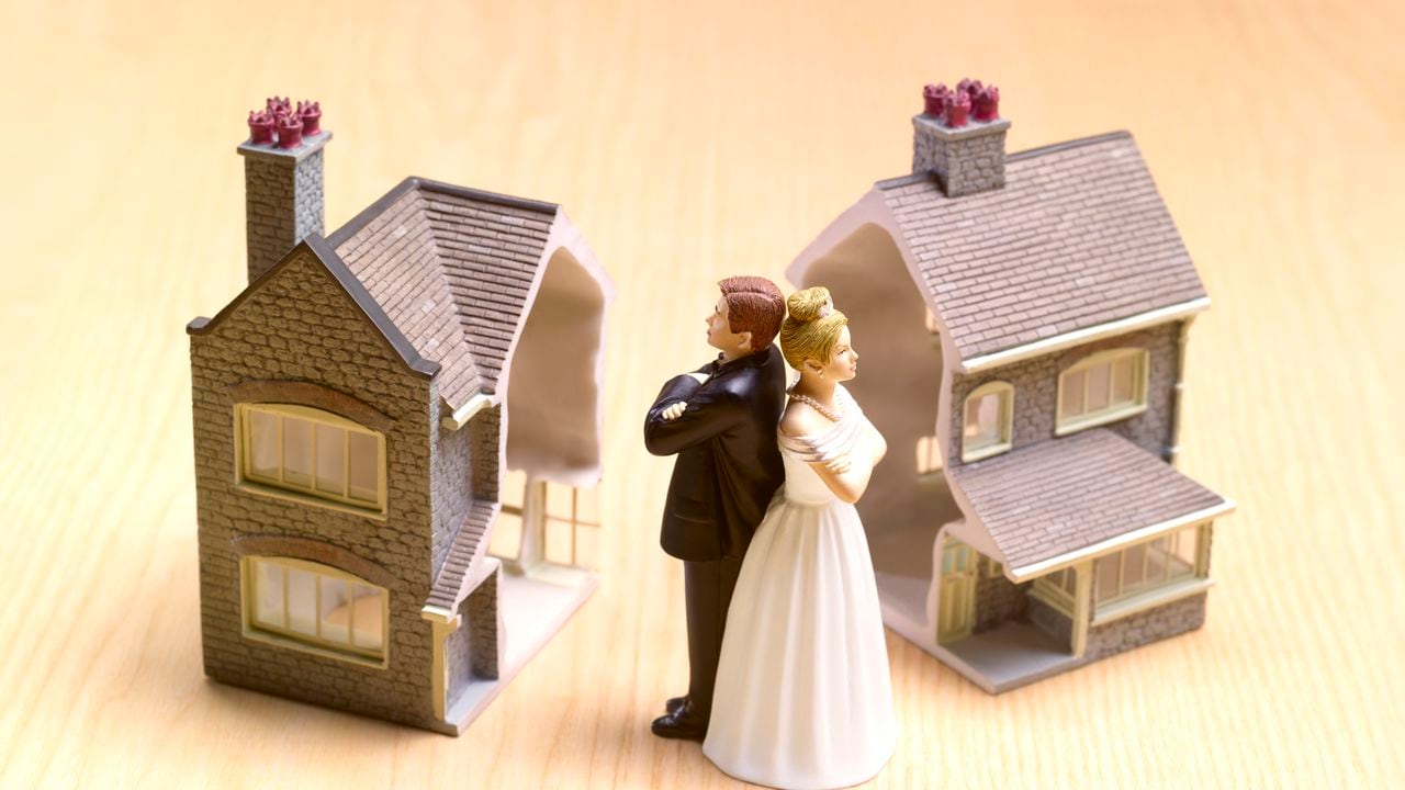 El divorcio también incluye una repartición de bienes de la sociedad conyugal.