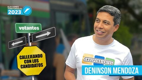 Callejeando con Deninson Mendoza, candidato a la Alcaldía de Cali.